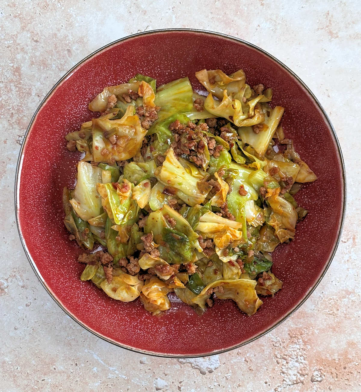 cabbage and minced pork cuisinefiend.com