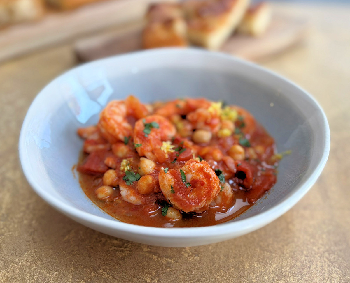 chickpea prawn and nduja stew cuisinefiend.com