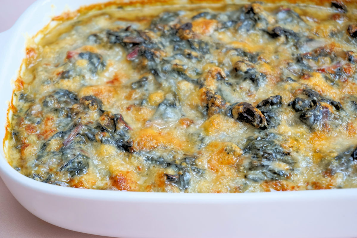 creamed swiss chard cuisinefiend.com
