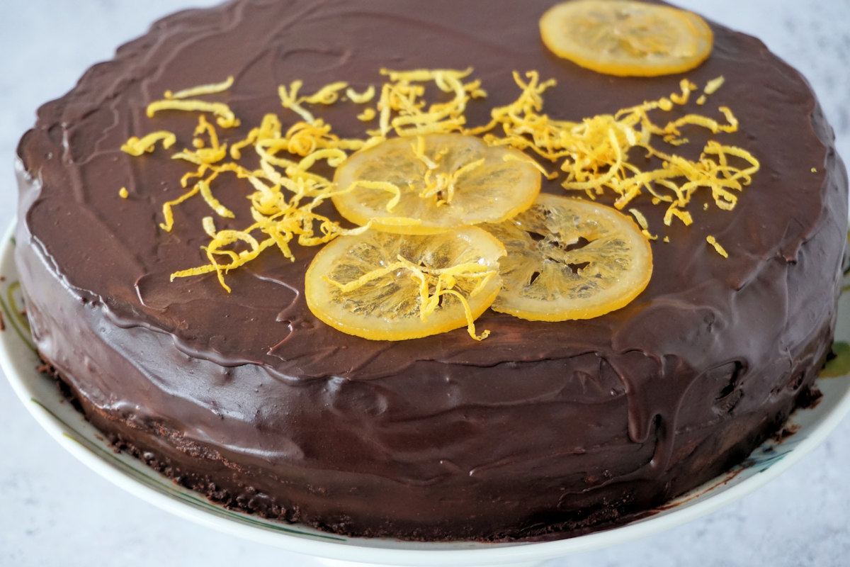 lemon and chocolate torte andalusia cuisinefiend.com