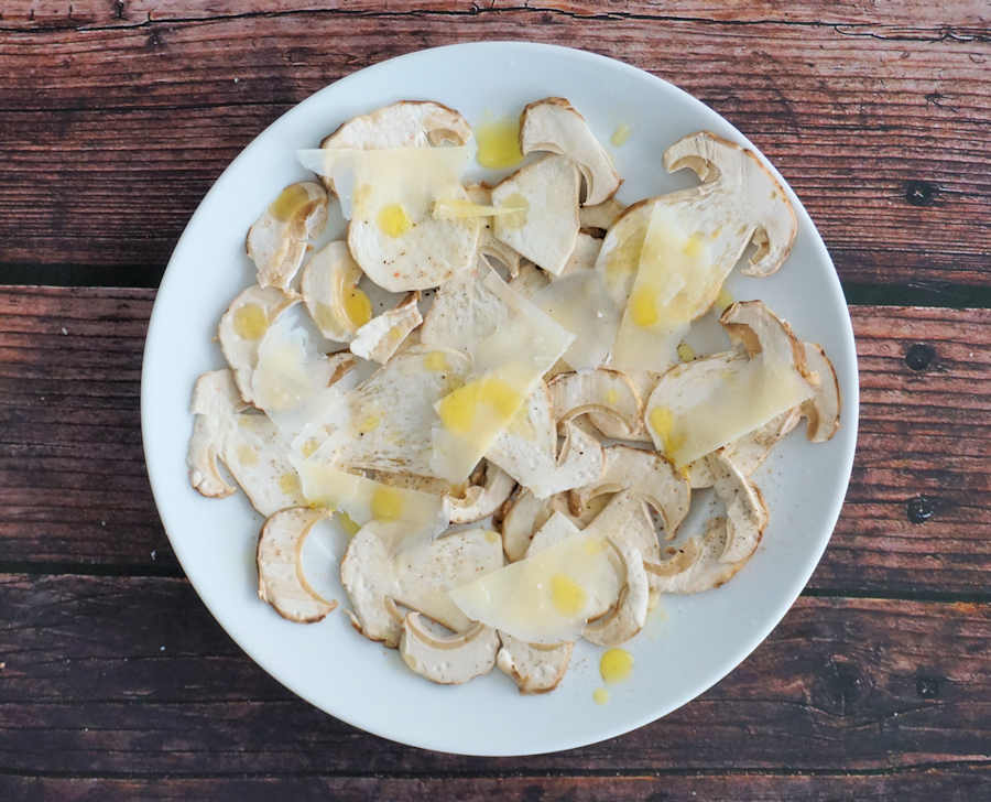 fresh porcini salad cuisinefiend.com