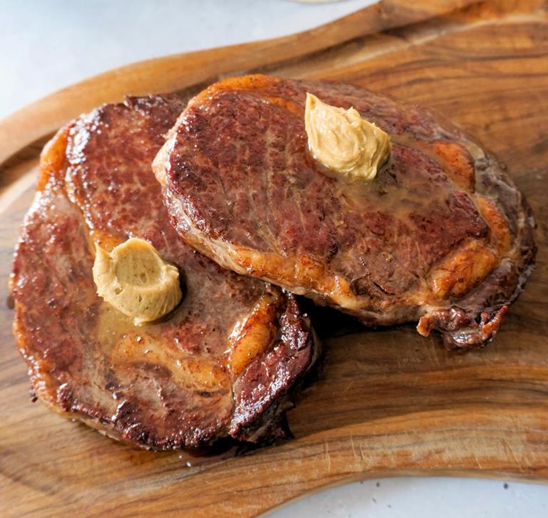 reverse steak with umami butter cuisinefiend.com