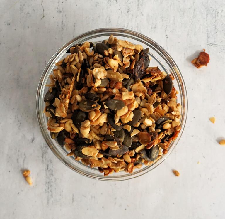 roasted seed topping cuisinefiend.com