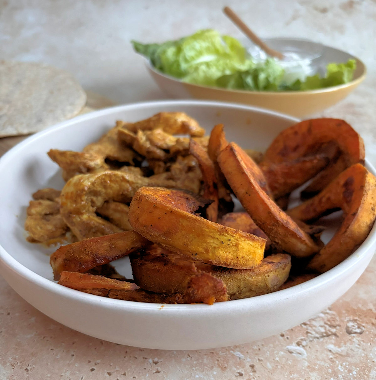 crown prince squash and chicken traybake cuisinefiend.com