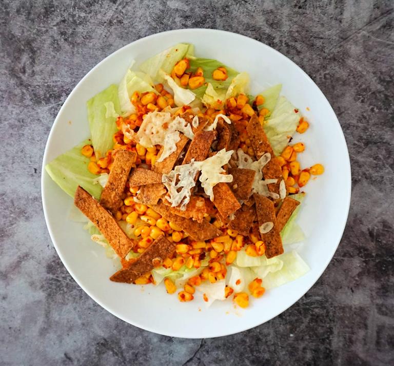 sweetcorn and nduja salad cuisinefiend.com
