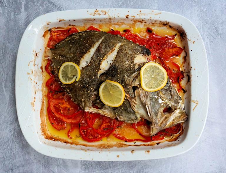 whole roasted john dory with thyme cuisinefiend.com