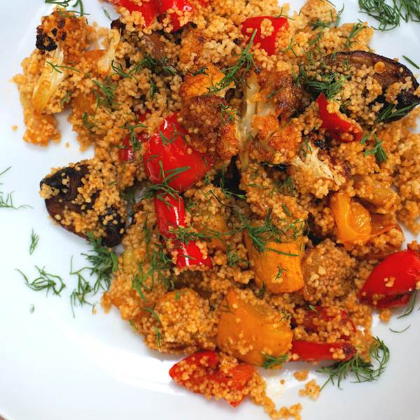 Summer vegetables with couscous