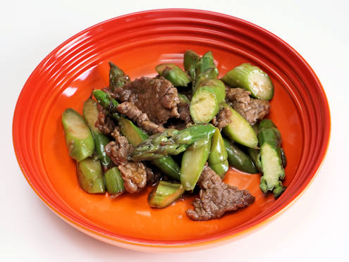 beef and asparagus stir fry