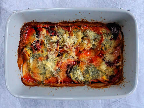 beetroot gratin