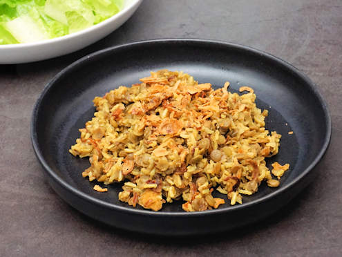 brown rice mejadra