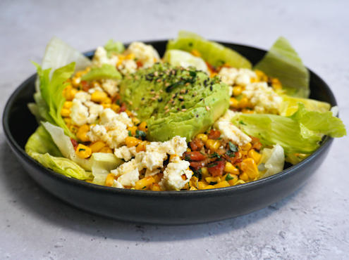 corn bacon and avocado salad