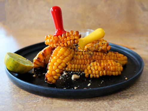 corn ribs with dukkah