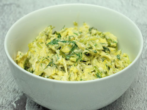 creamy savoy cabbage