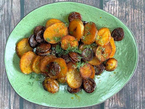 crispy chorizo potatoes