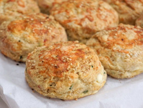 feta and zaatar scones