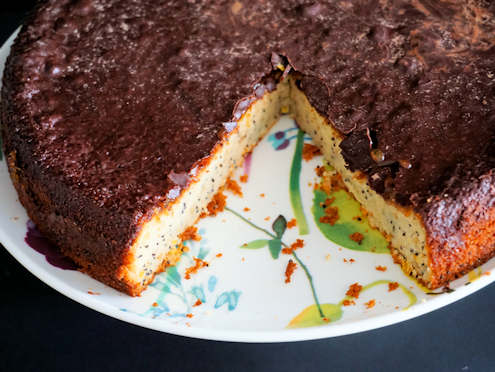 Hazelnut ricotta torte
