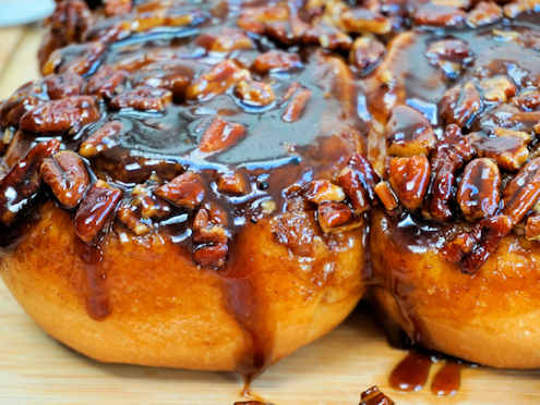 maple and pecan sticky buns