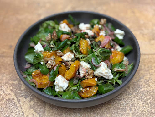 Pumpkin and feta salad