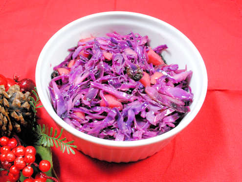 Festive red cabbage