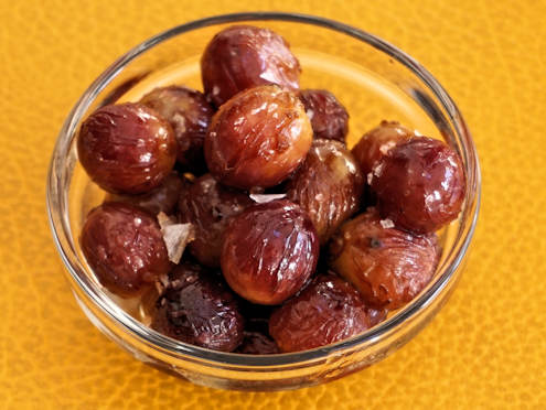 roasted grapes