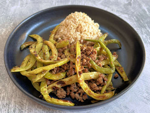 Sichuan dry fried green beans