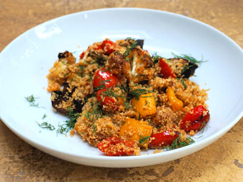 Summer vegetables with couscous