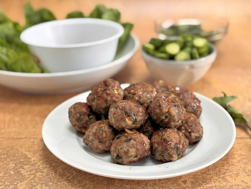 Thai meatballs with nuoc cham