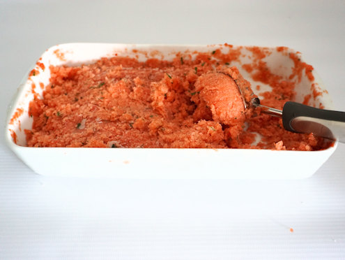 Tomato sorbet